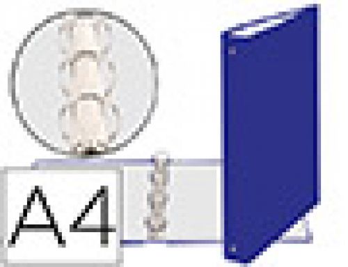 Pasta exacompta de 4 aneis 30mm redondos din a4 cartao forrado azul , Exacompta , 78586 , 3130630513728